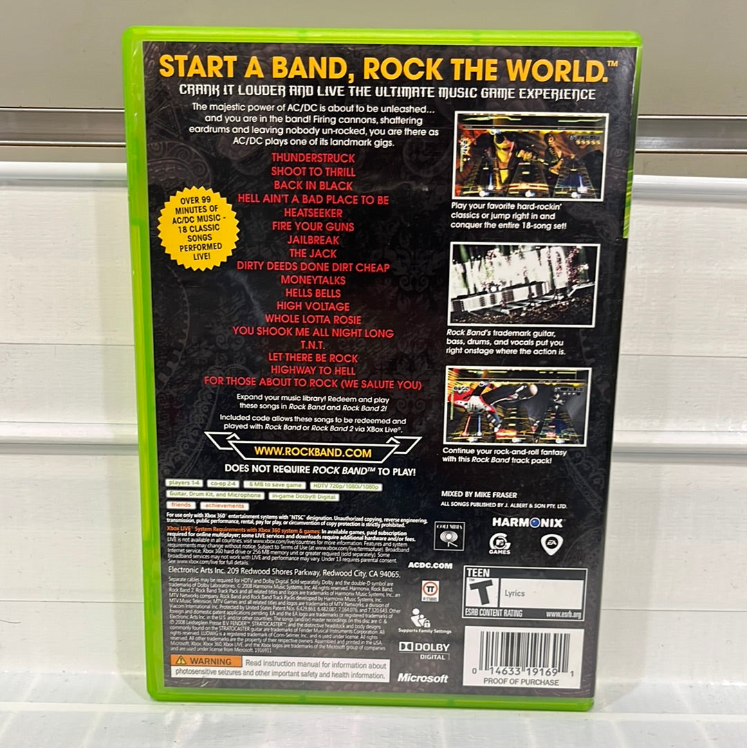 AC/DC Live Rock Band Track Pack - Xbox 360