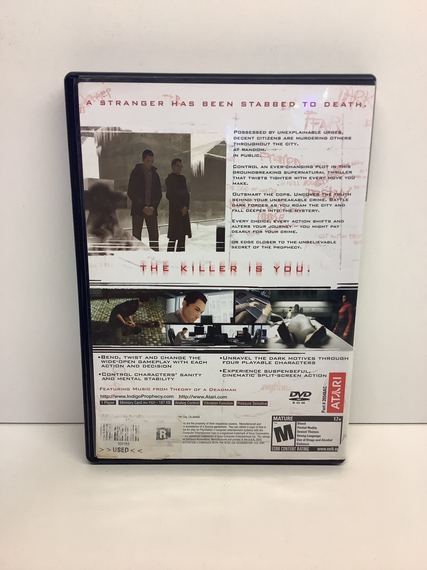 Indigo Prophecy - Playstation 2