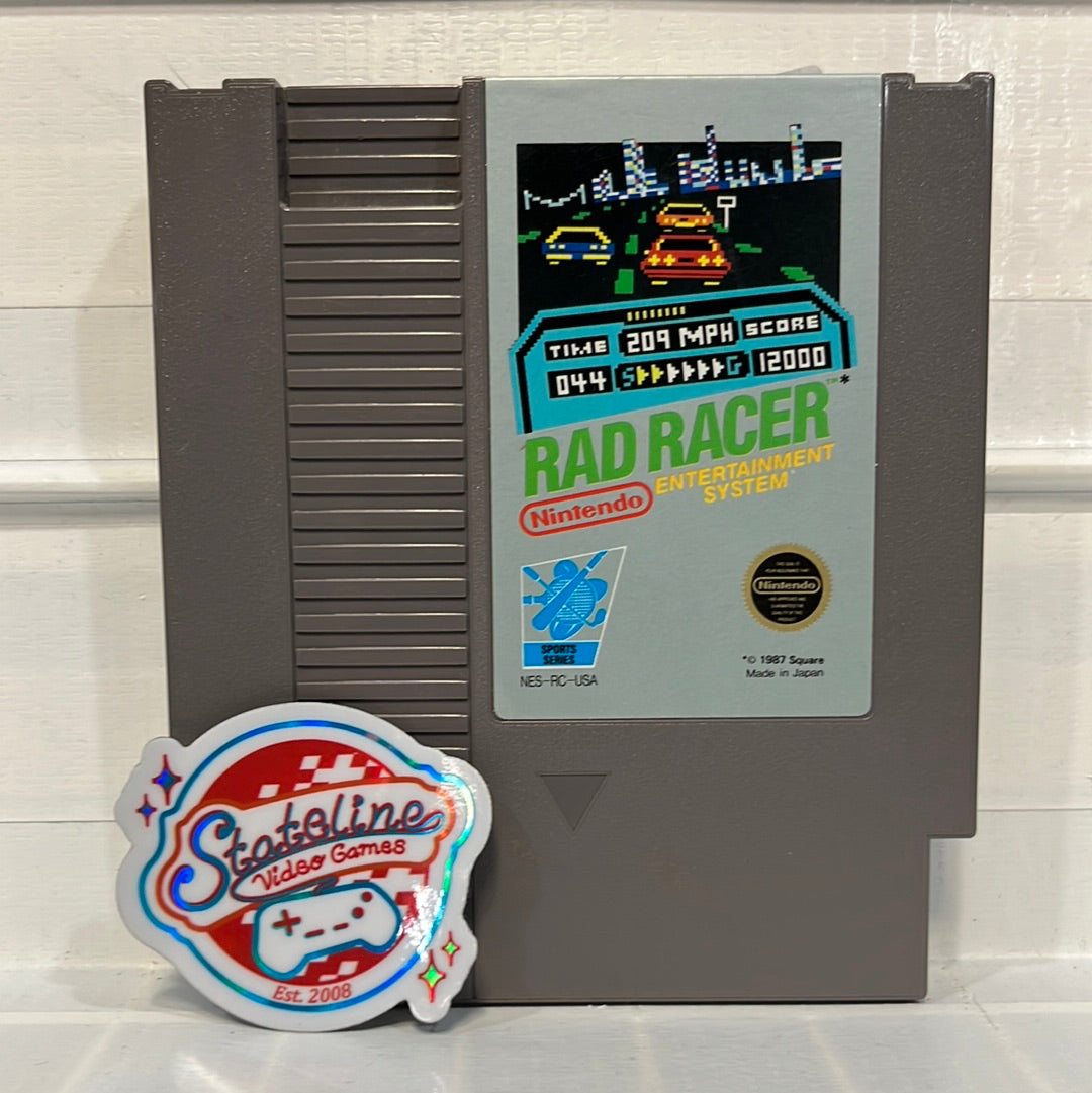 Road Racers Nes Rad Racer - NES – Stateline Video Games Inc.