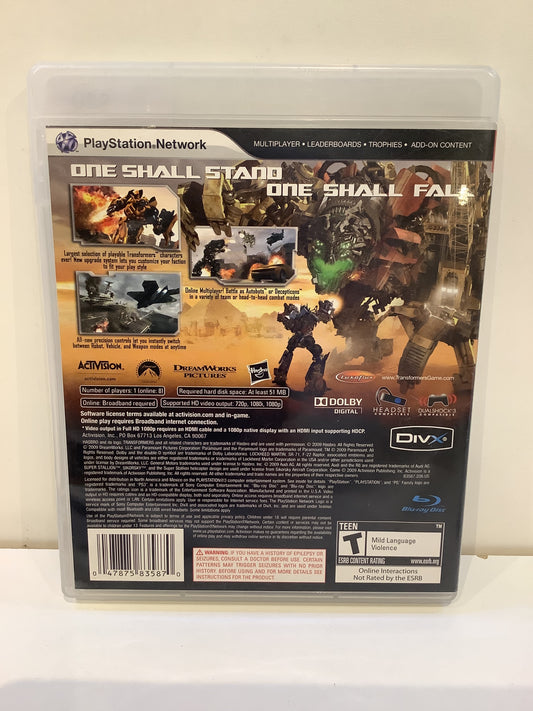 Transformers: Revenge of the Fallen - Playstation 3