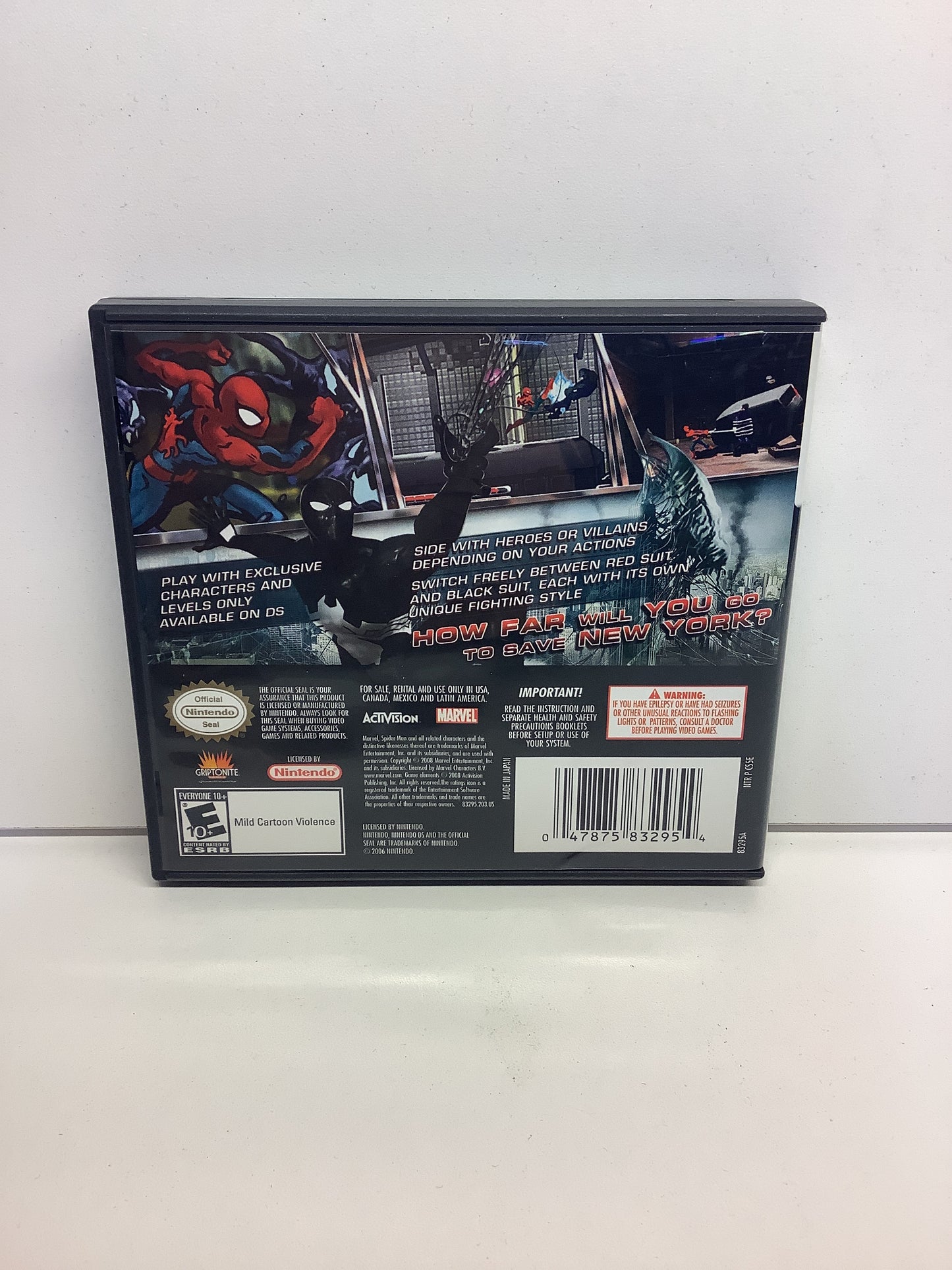 Spiderman Web of Shadows - Nintendo DS