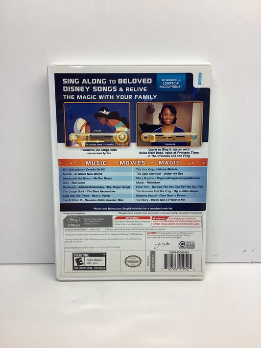 Disney Sing It: Family Hits - Wii