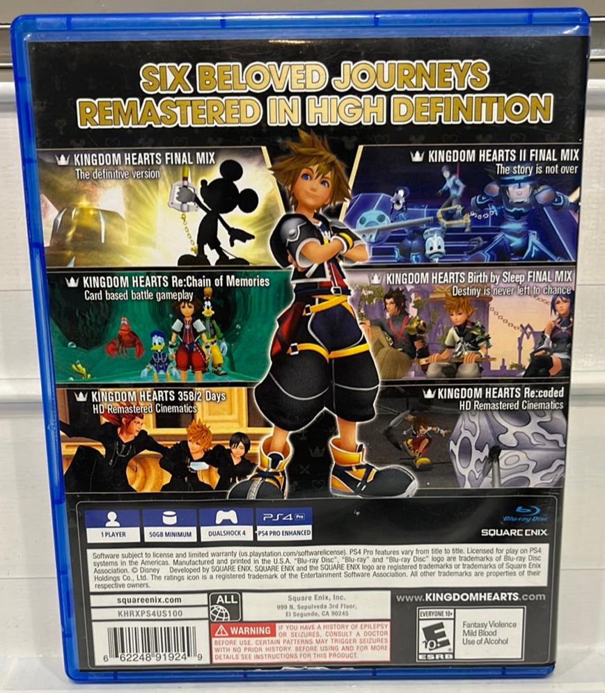 Kingdom Hearts HD 1.5 + 2.5 Remix - Playstation 4