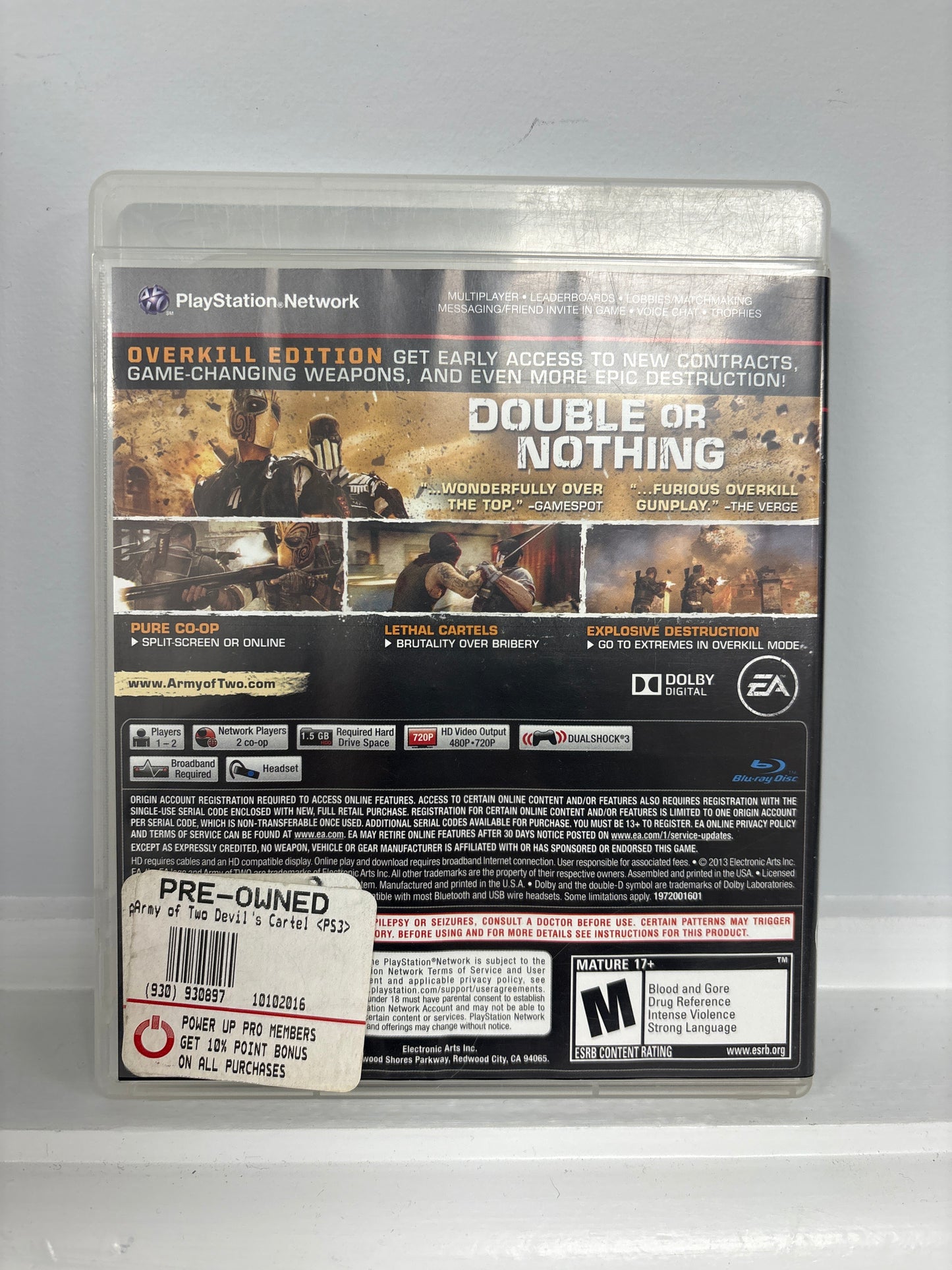 Army of Two: The Devils Cartel [Overkill Edition] - Playstation 3