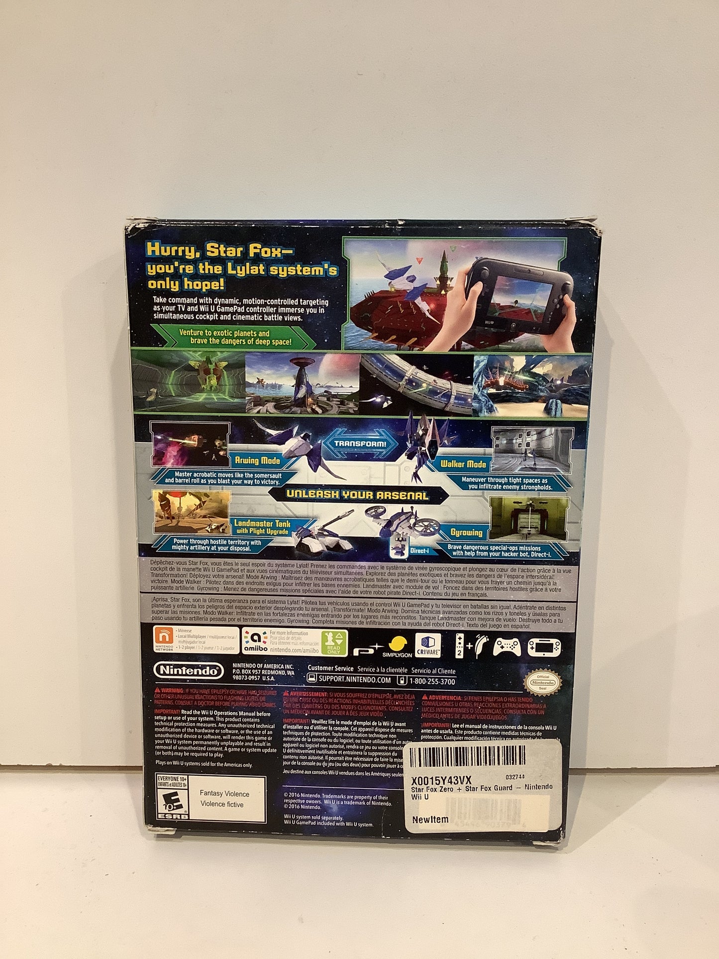 Star Fox Zero & Star Fox Guard Bundle - Wii U