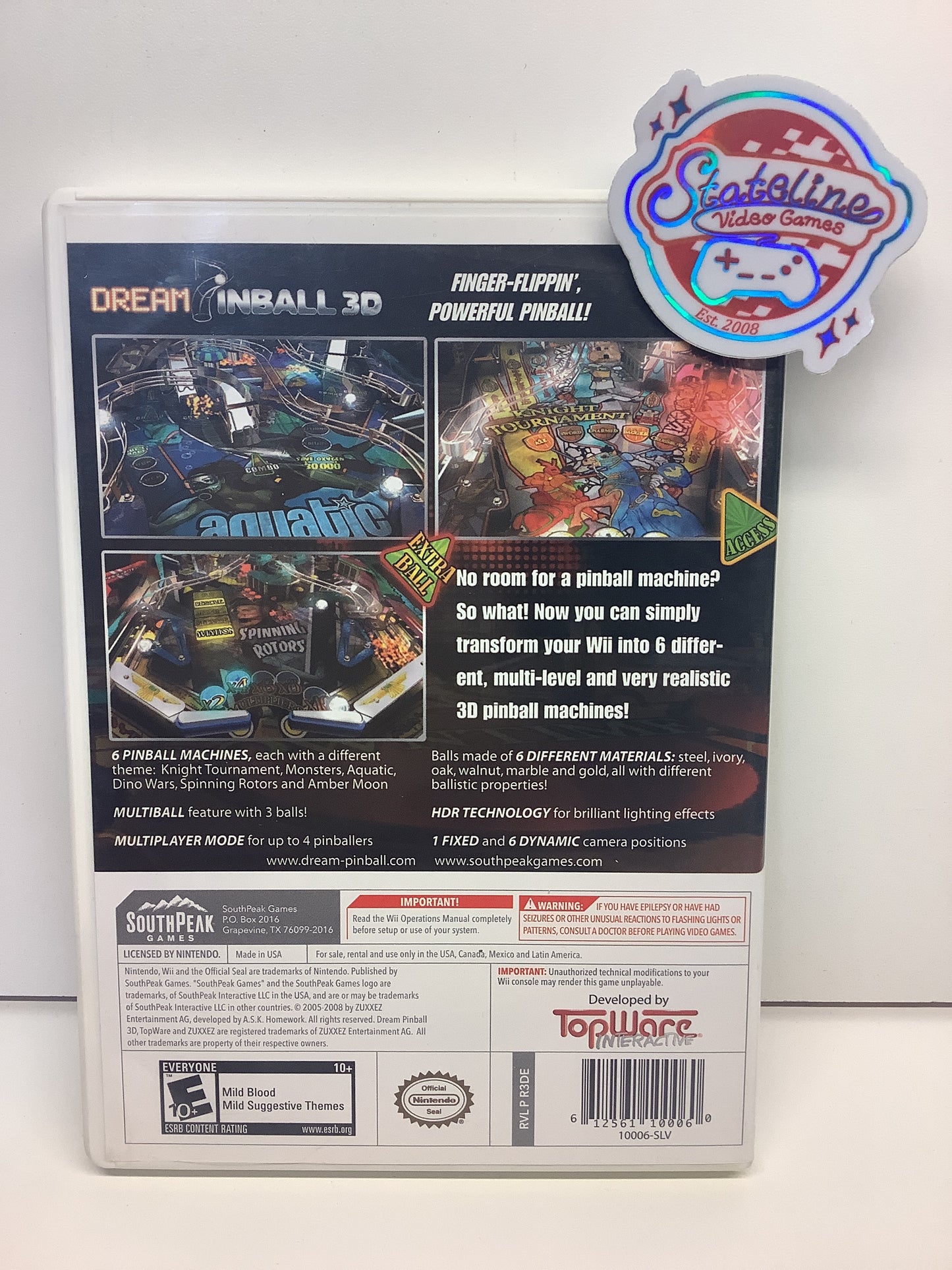 Dream Pinball 3D - Wii