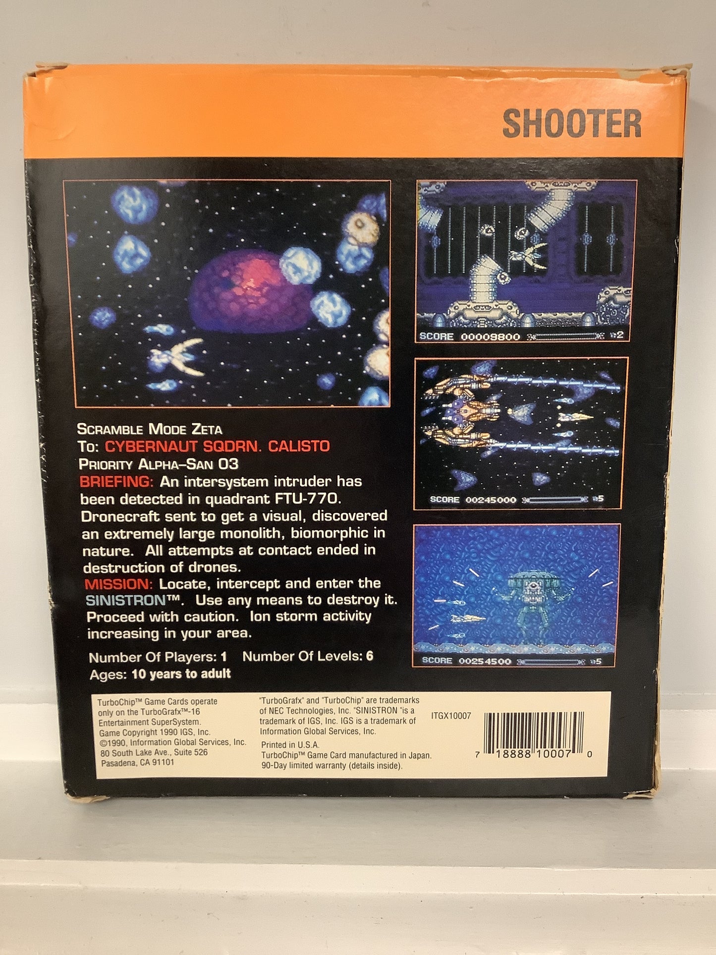 Sinistron - TurboGrafx-16
