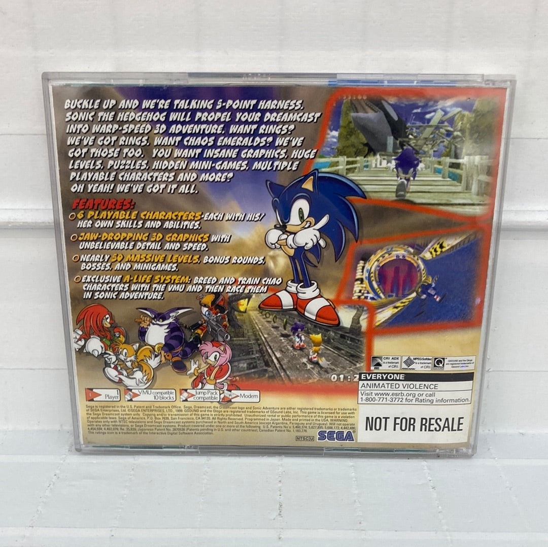 Sonic Adventure [Not For Resale] - Sega Dreamcast