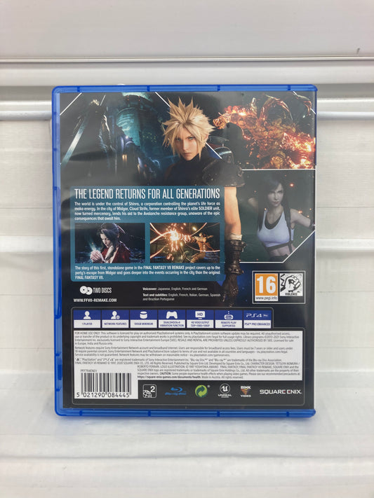 Final Fantasy VII: Remake [PEGI] - PlayStation 4