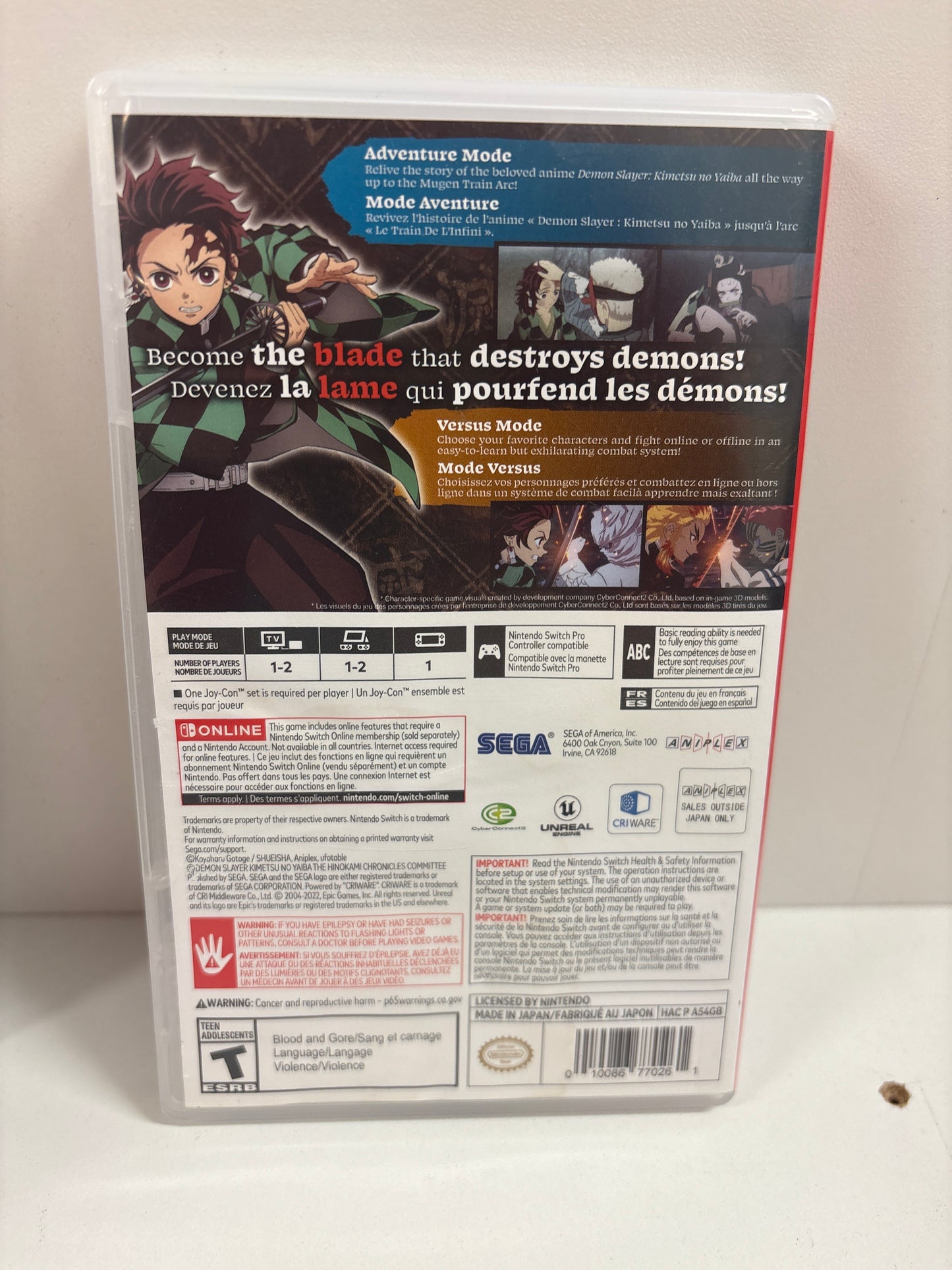 Demon Slayer The Hinokami Chronicles - Nintendo Switch