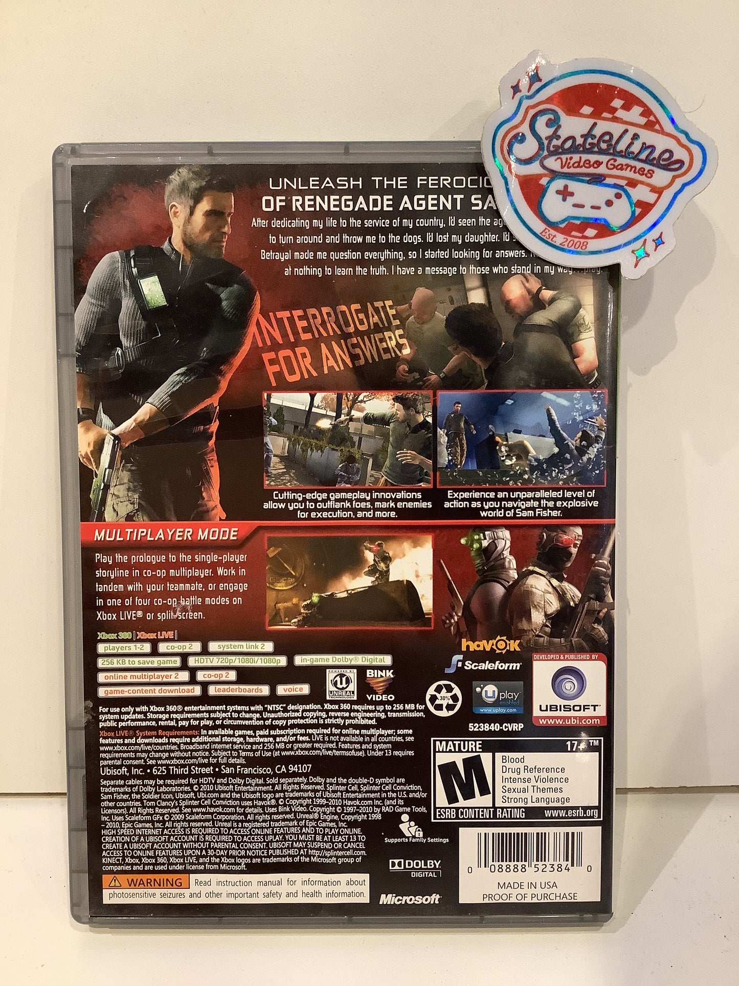 Splinter Cell: Conviction [Platinum Hits] - Xbox 360