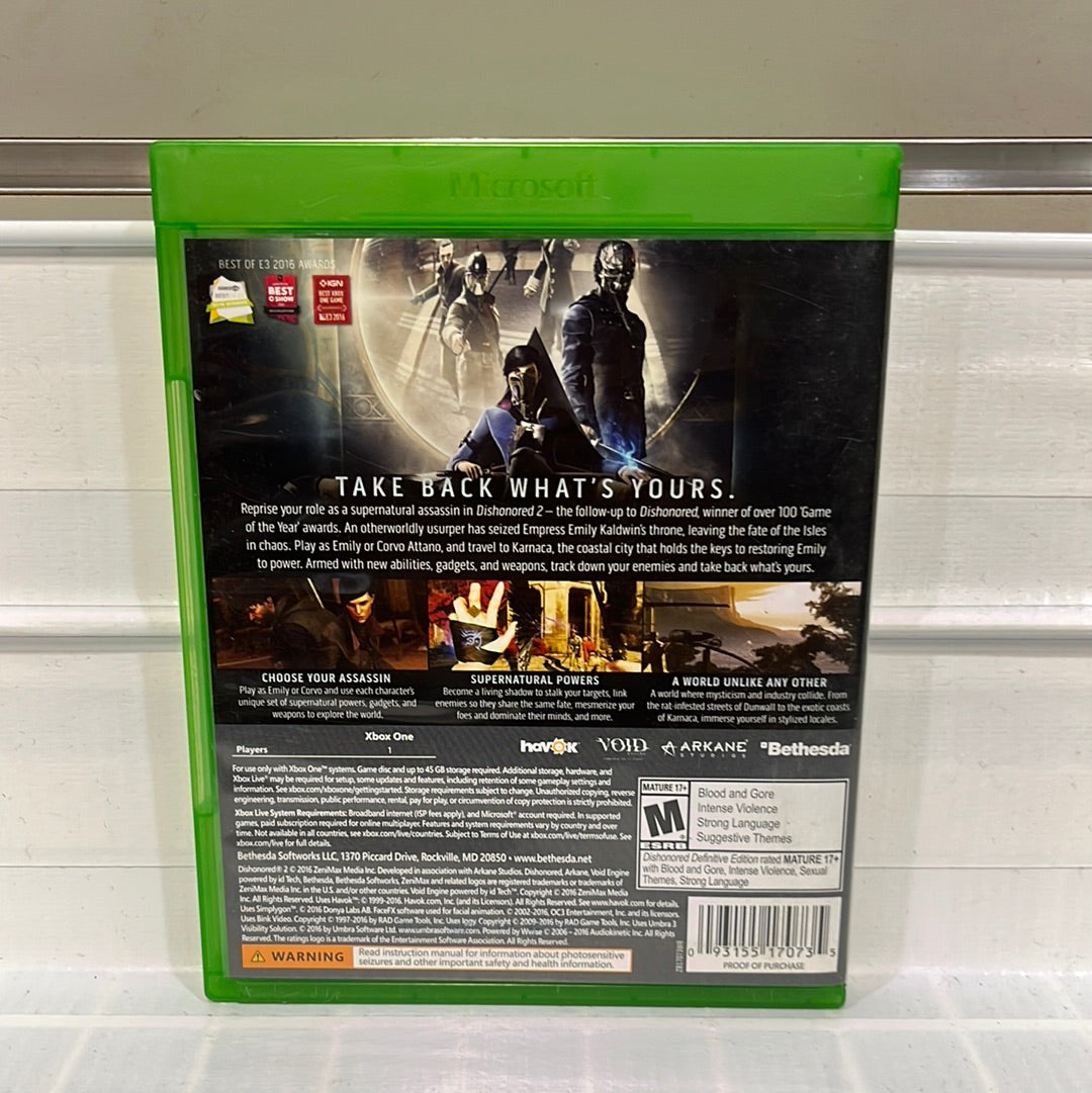 Buy Dishonored 2: Das Vermächtnis der Maske for XBOXONE Buy Dishonored 2: Das Vermächtnis der Maske for XBOXONE