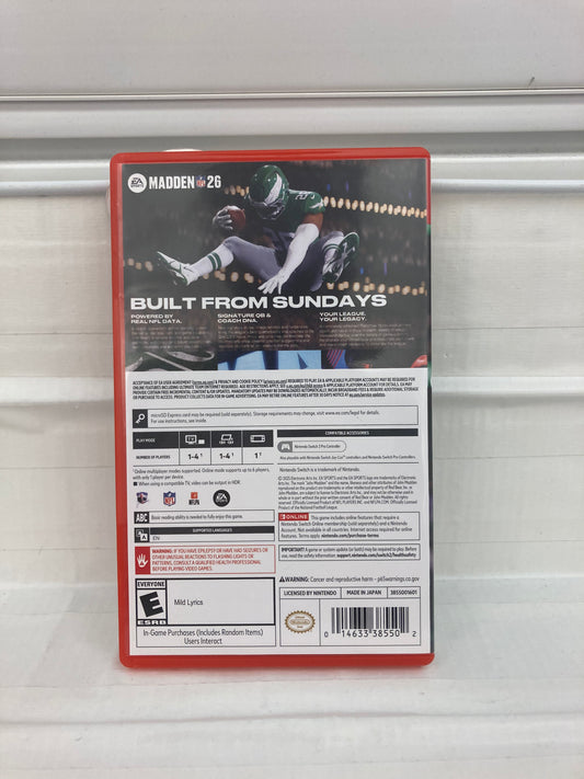 Madden NFL 26 - Nintendo Switch 2