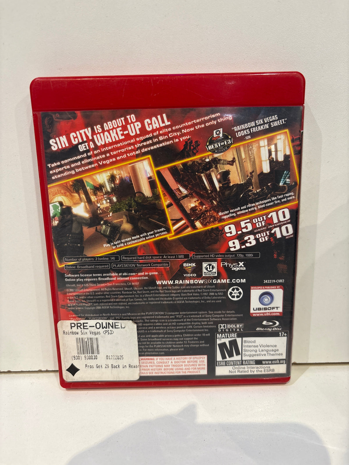 Rainbow Six Vegas [Greatest Hits] - Playstation 3