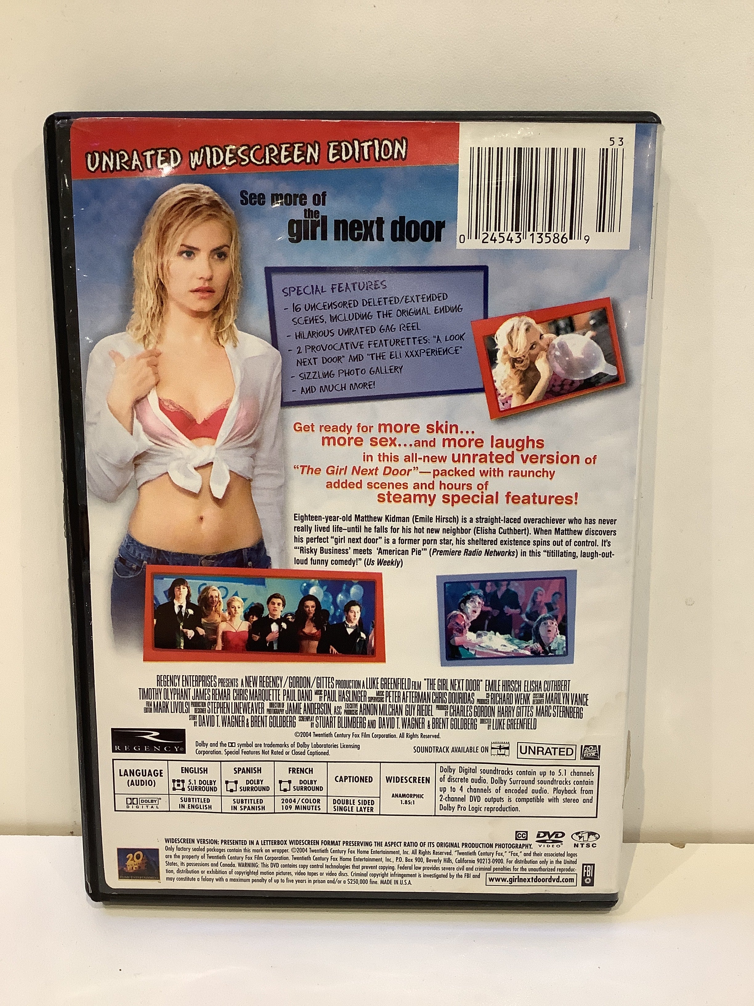 The Girl Next Door (Unrated Version) - DVD – Stateline Video Games
