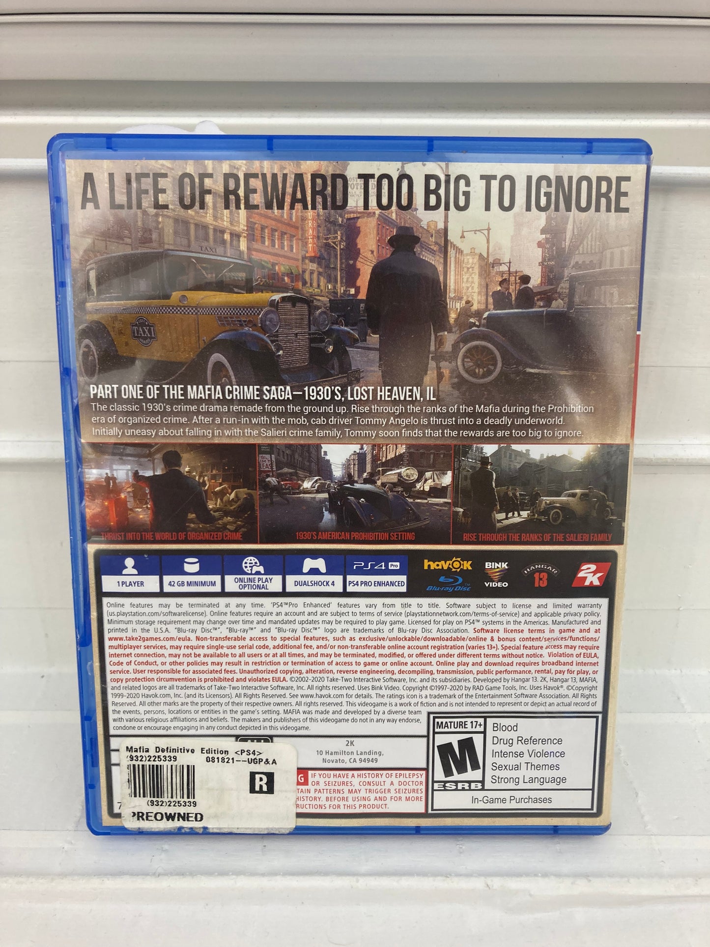 Mafia: Definitive Edition - Playstation 4