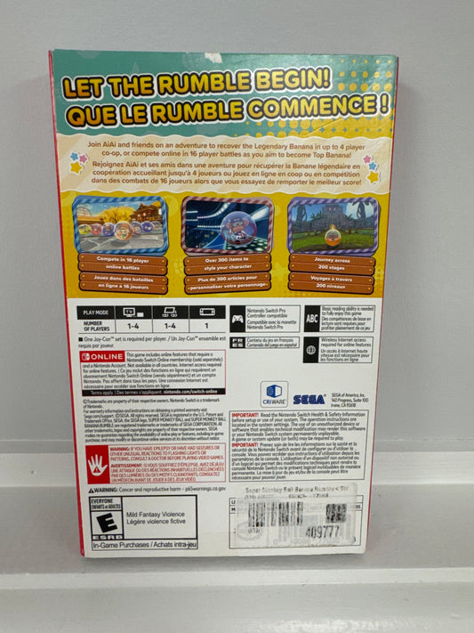 Super Monkey Ball: Banana Rumble Nintendo Switch