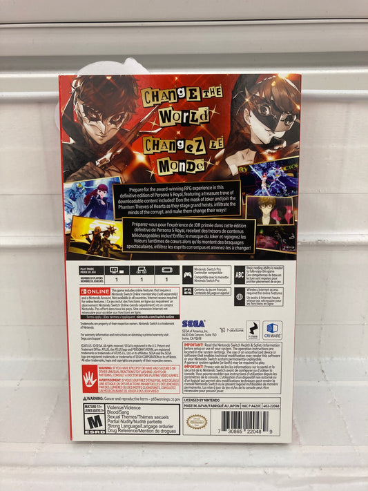 Persona 5 Royal [Steelbook Edition] - Nintendo Switch