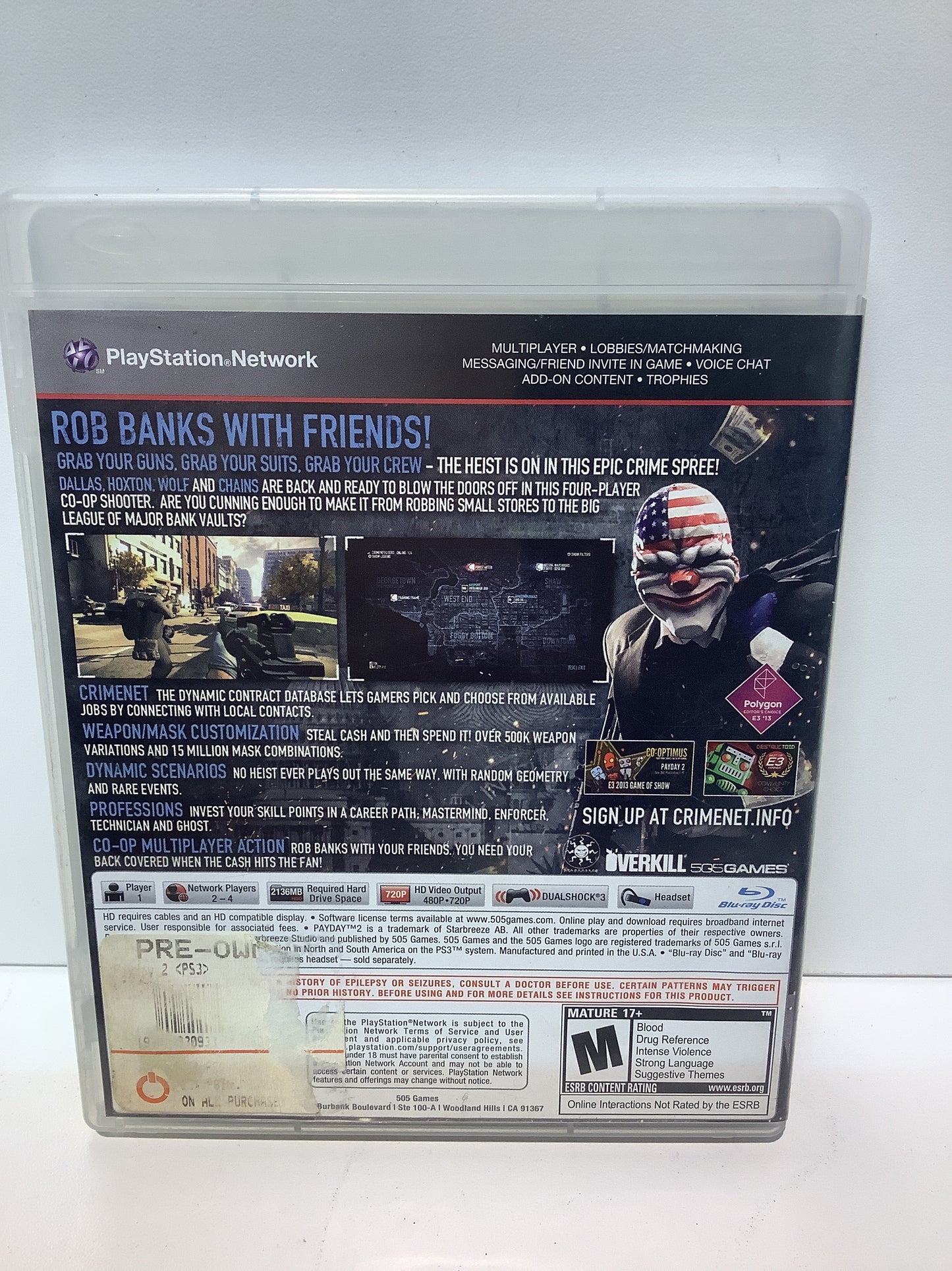 Payday 2 - Playstation 3