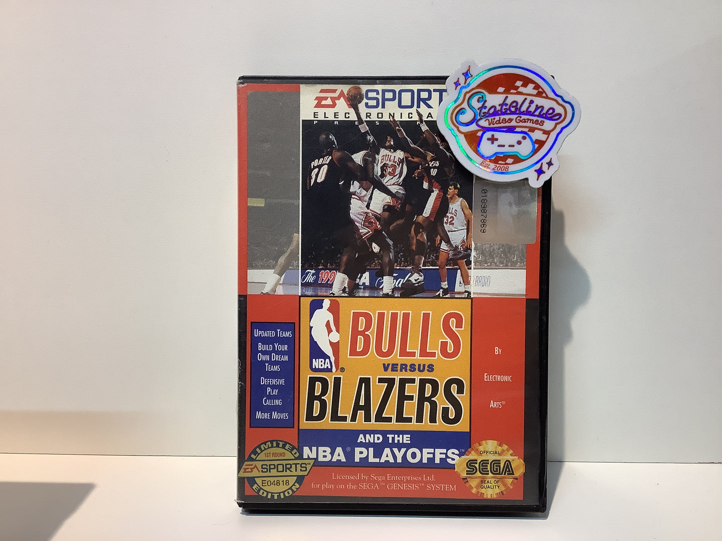 Bulls Vs Blazers and the NBA Playoffs - Sega Genesis