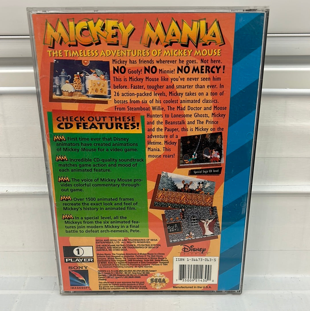 Popular Mickey Mania Sega CD