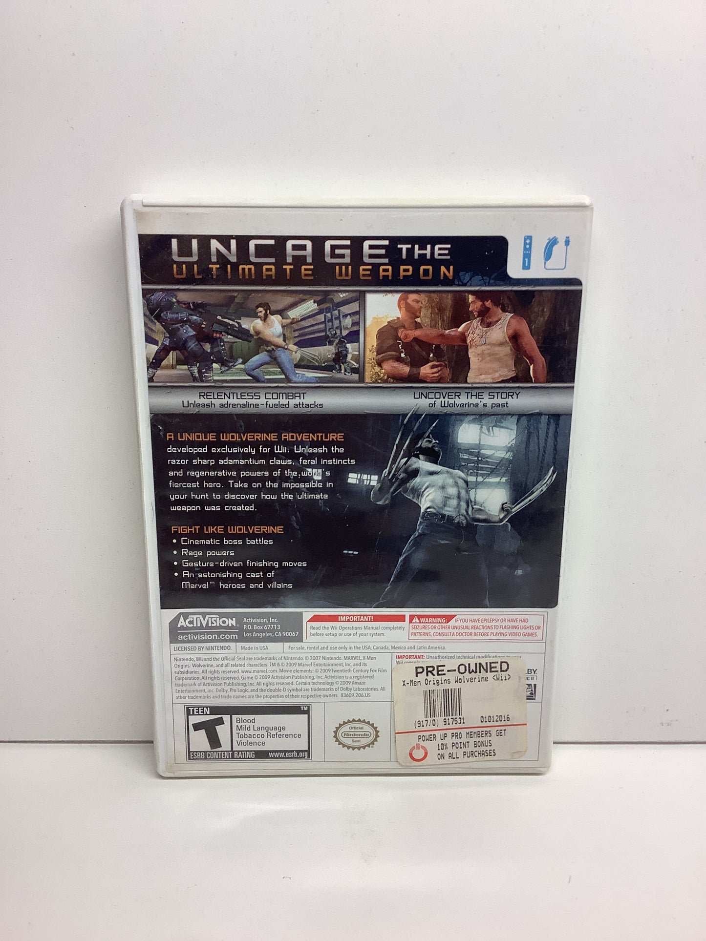 X-Men Origins: Wolverine - Wii