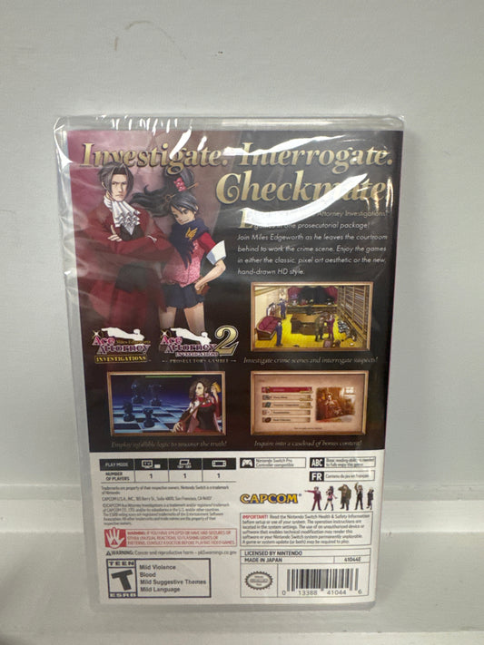 Ace Attorney Investigations Collection - Nintendo Switch