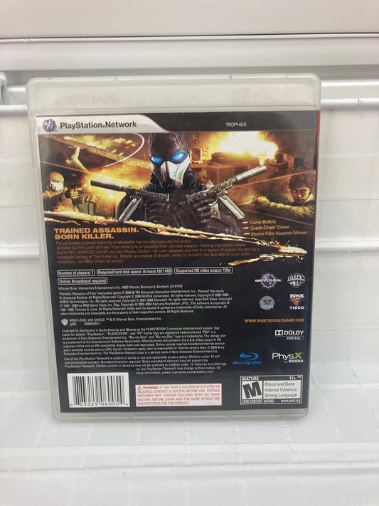 Wanted: Weapons of Fate - Playstation 3
