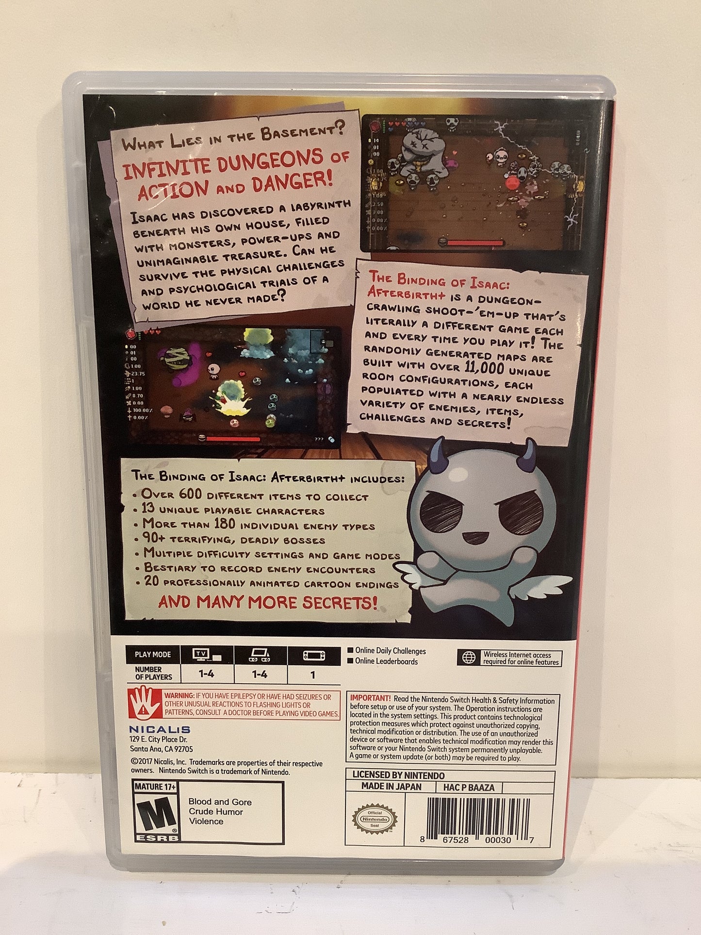 Binding of Isaac Afterbirth+ - Nintendo Switch