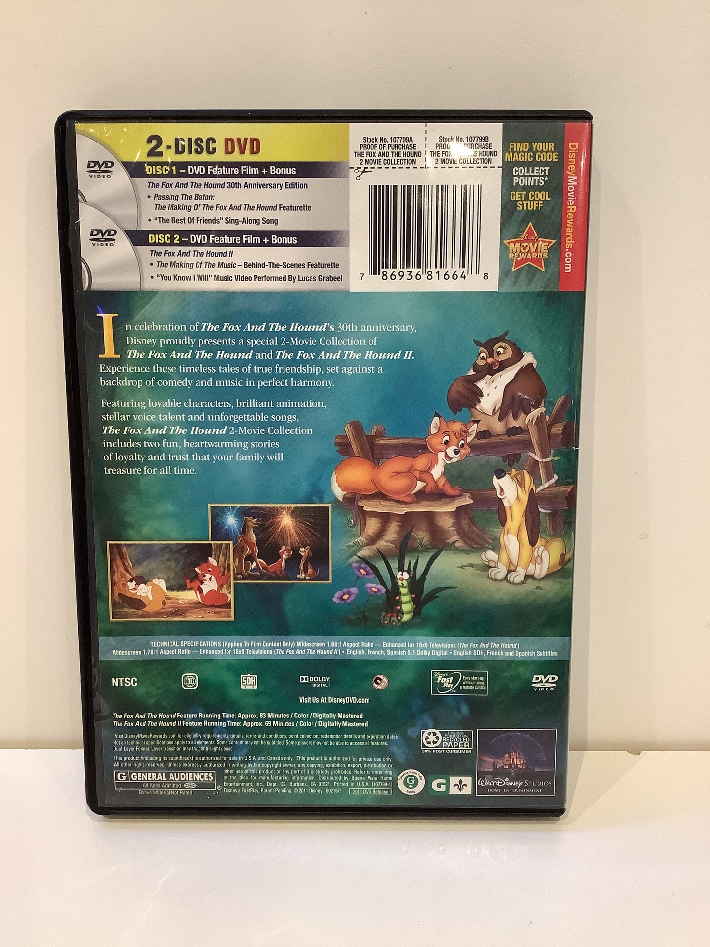 The Fox and the Hound I & II - DVD