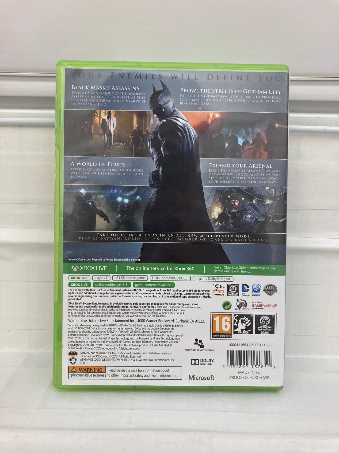 Batman: Arkham Origins [PAL] - Xbox 360