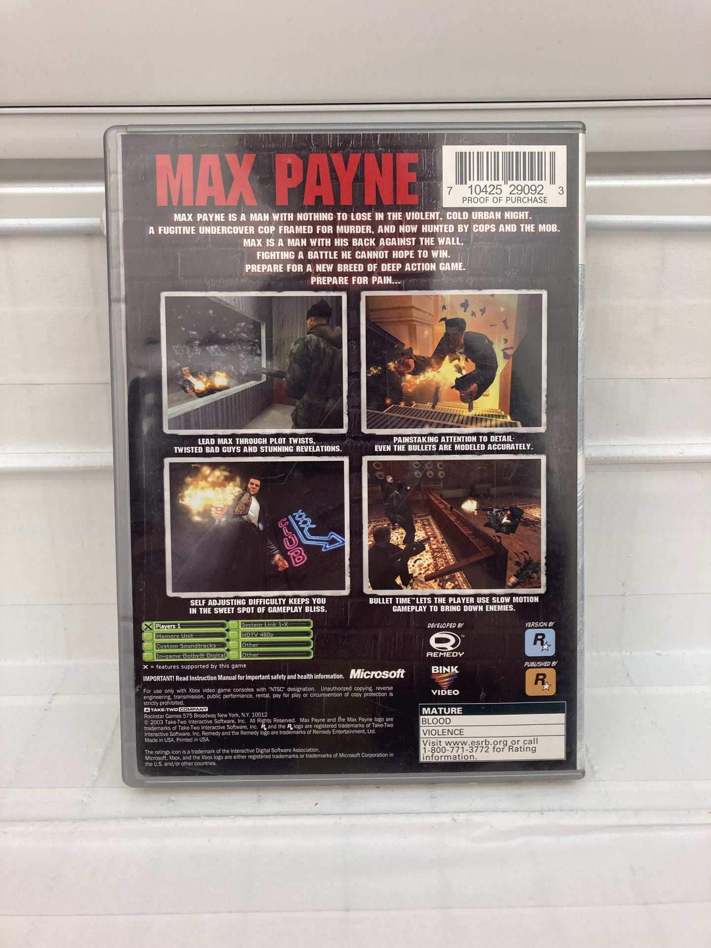 Max Payne [Platinum Hits] - Xbox