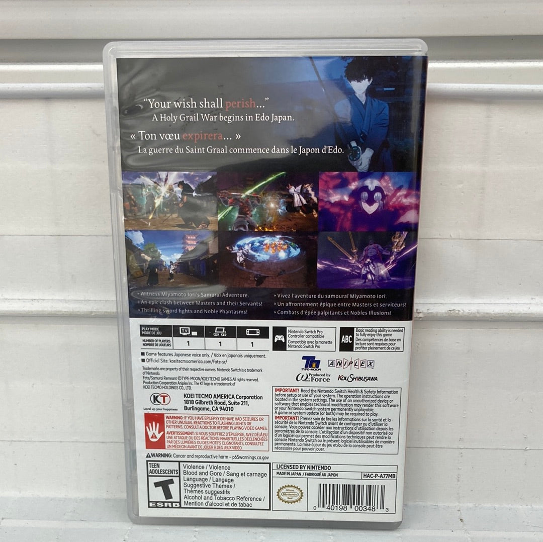 Fate/Samurai Remnant - Nintendo Switch