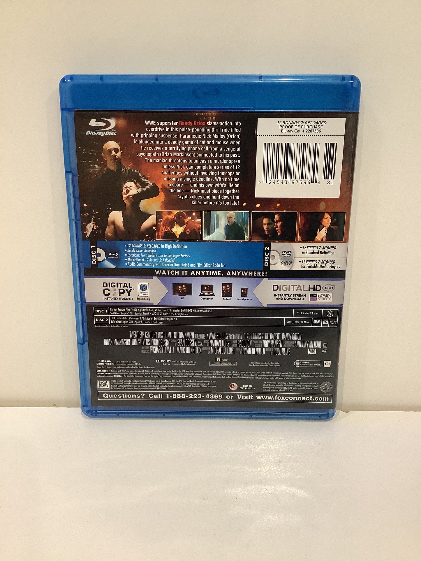 12 Rounds 2 Reloaded - Blu-Ray