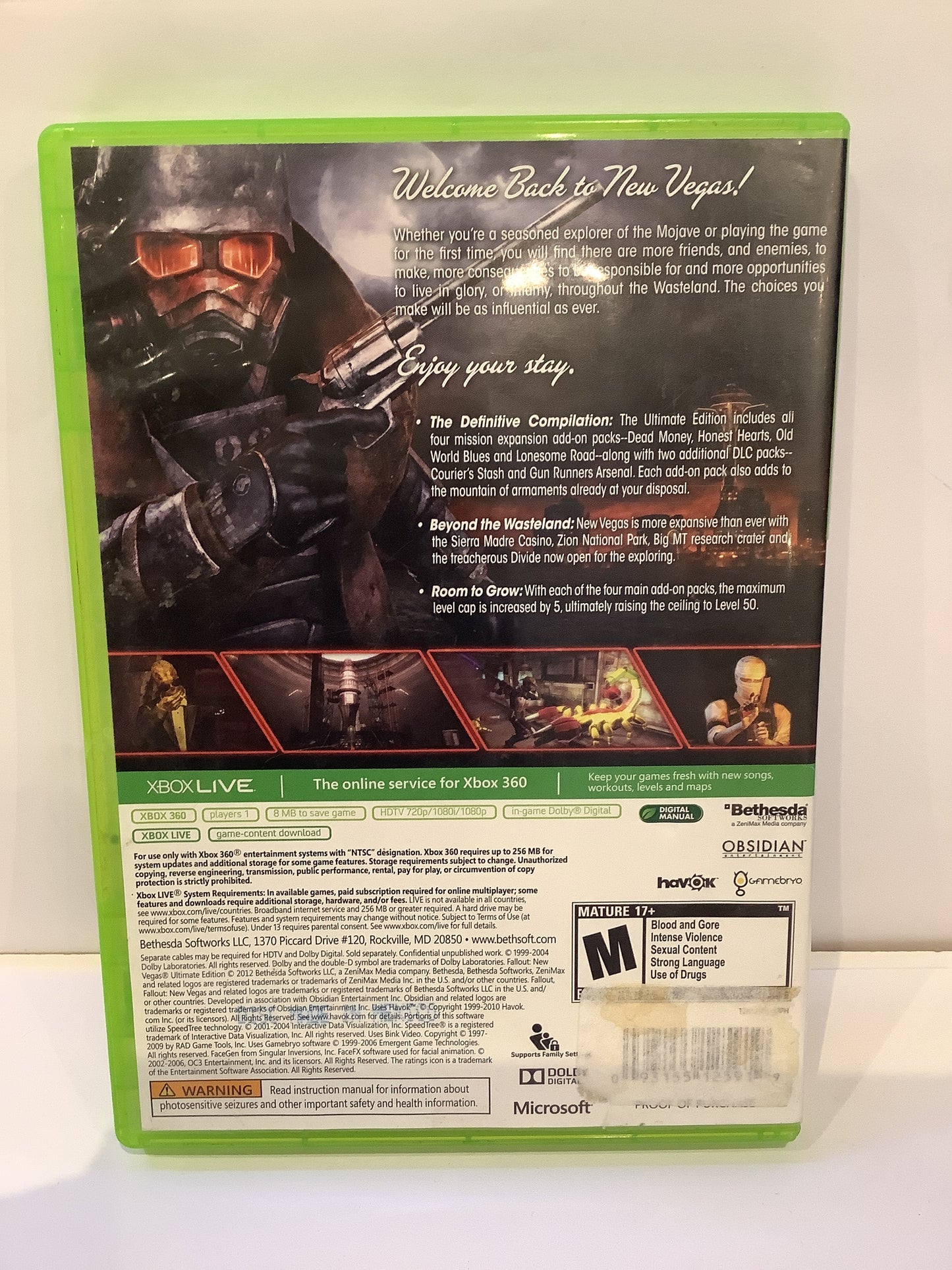 Fallout: New Vegas Ultimate Edition Platinum Hits - XBox 360