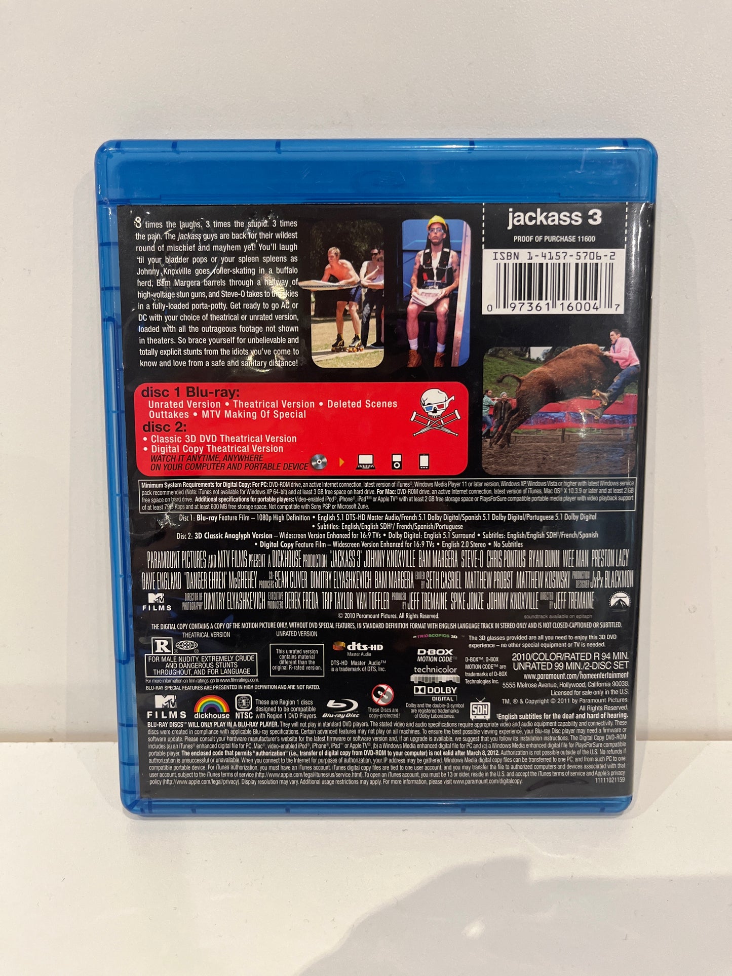 Jackass 3 [Unrated] - Blu-Ray