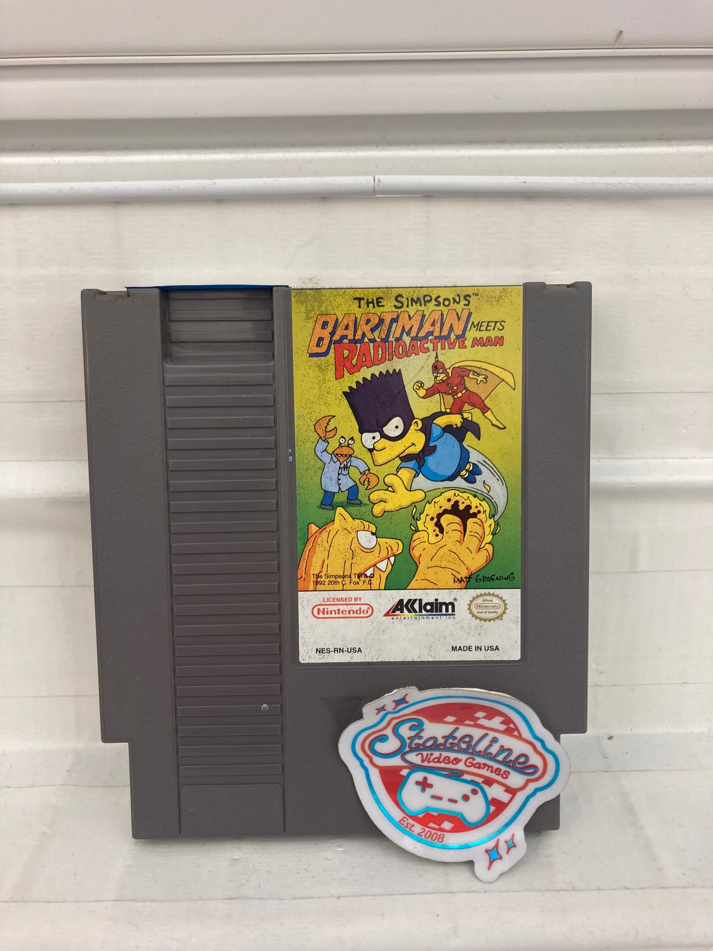 The Simpsons Bartman Meets Radioactive Man - NES