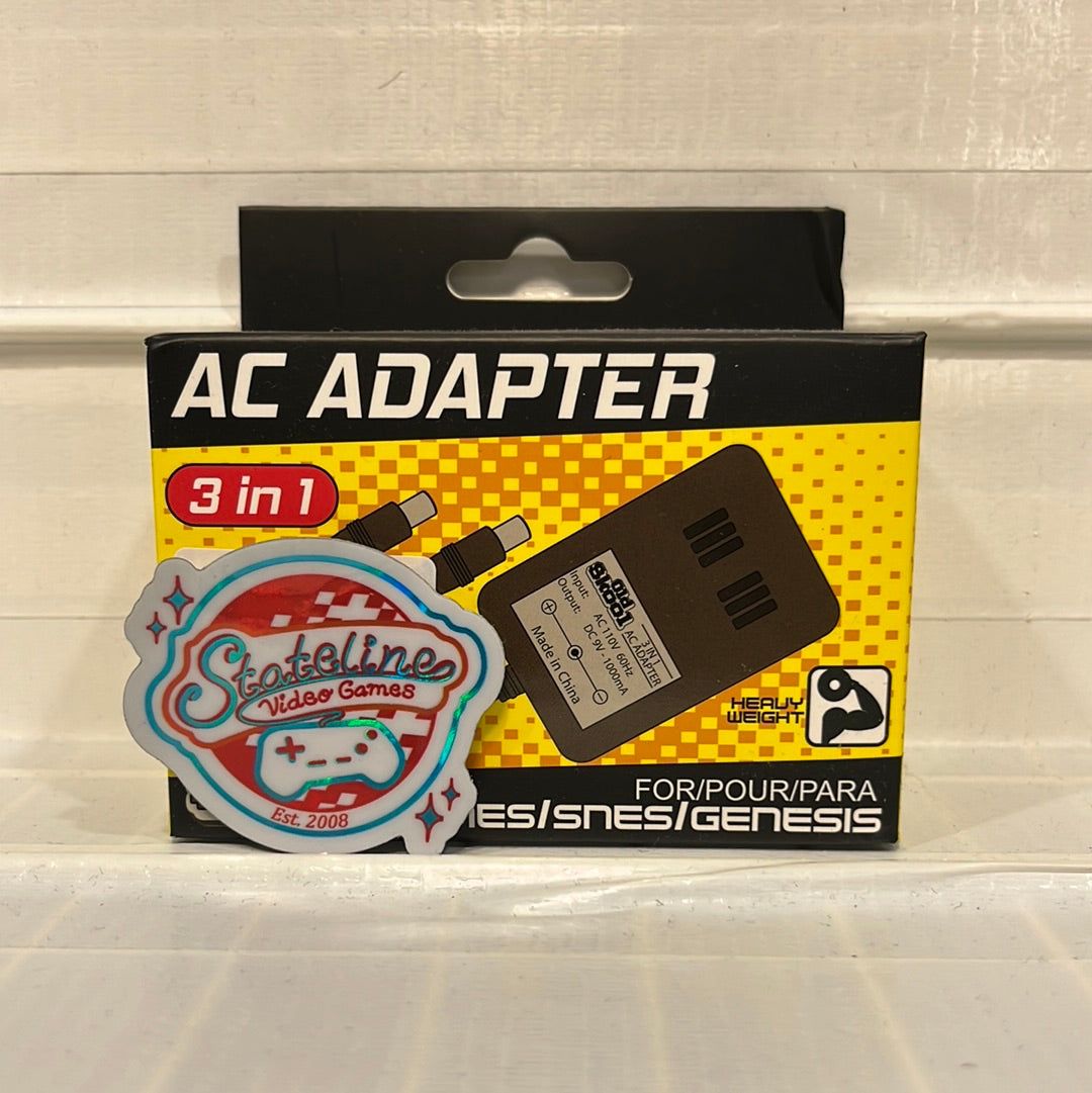 NES, SNES, Genesis 1 Aftermarket AC Adapter - NES, SNES, Genesis