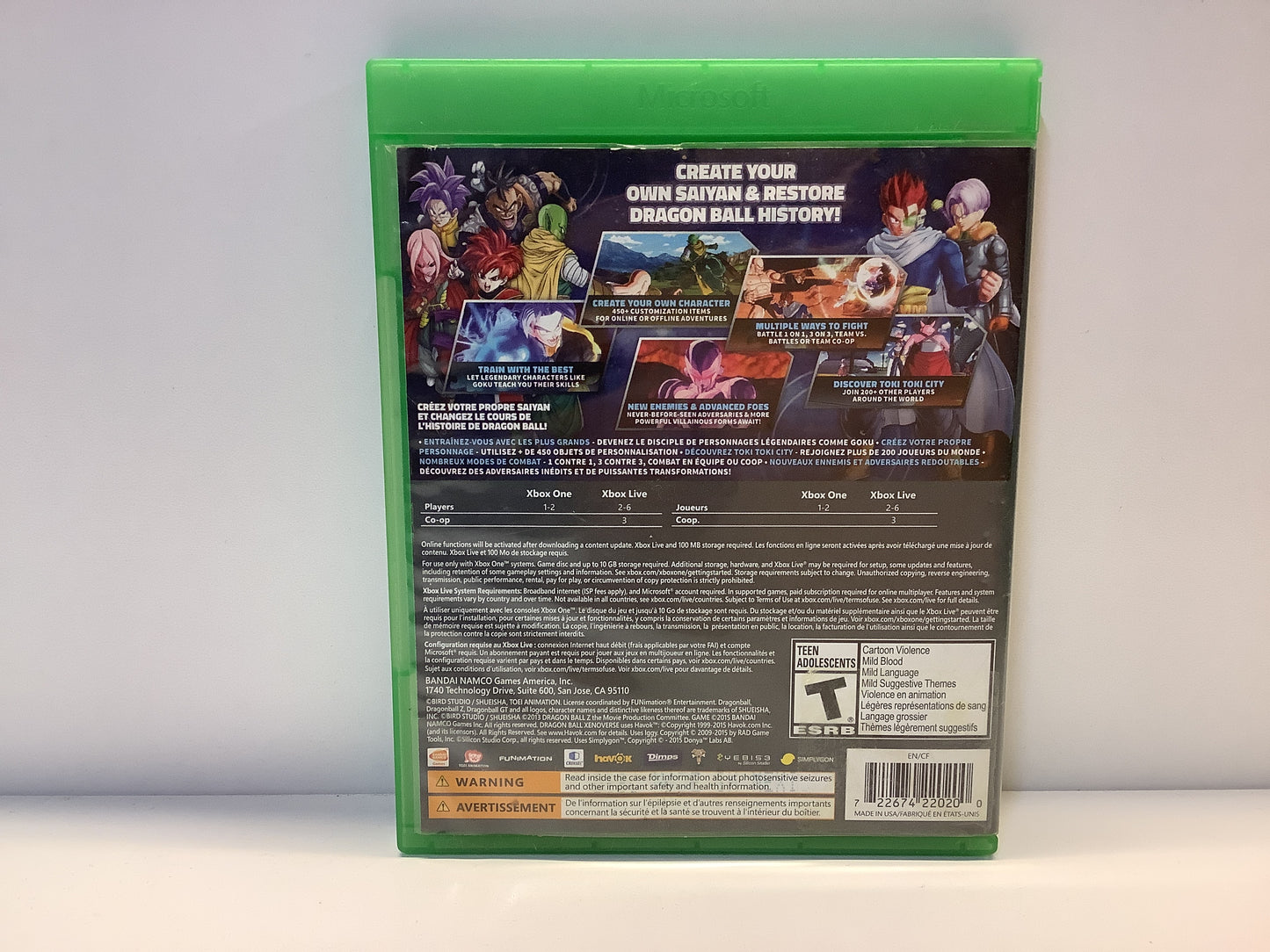 Dragon Ball Xenoverse - Xbox One