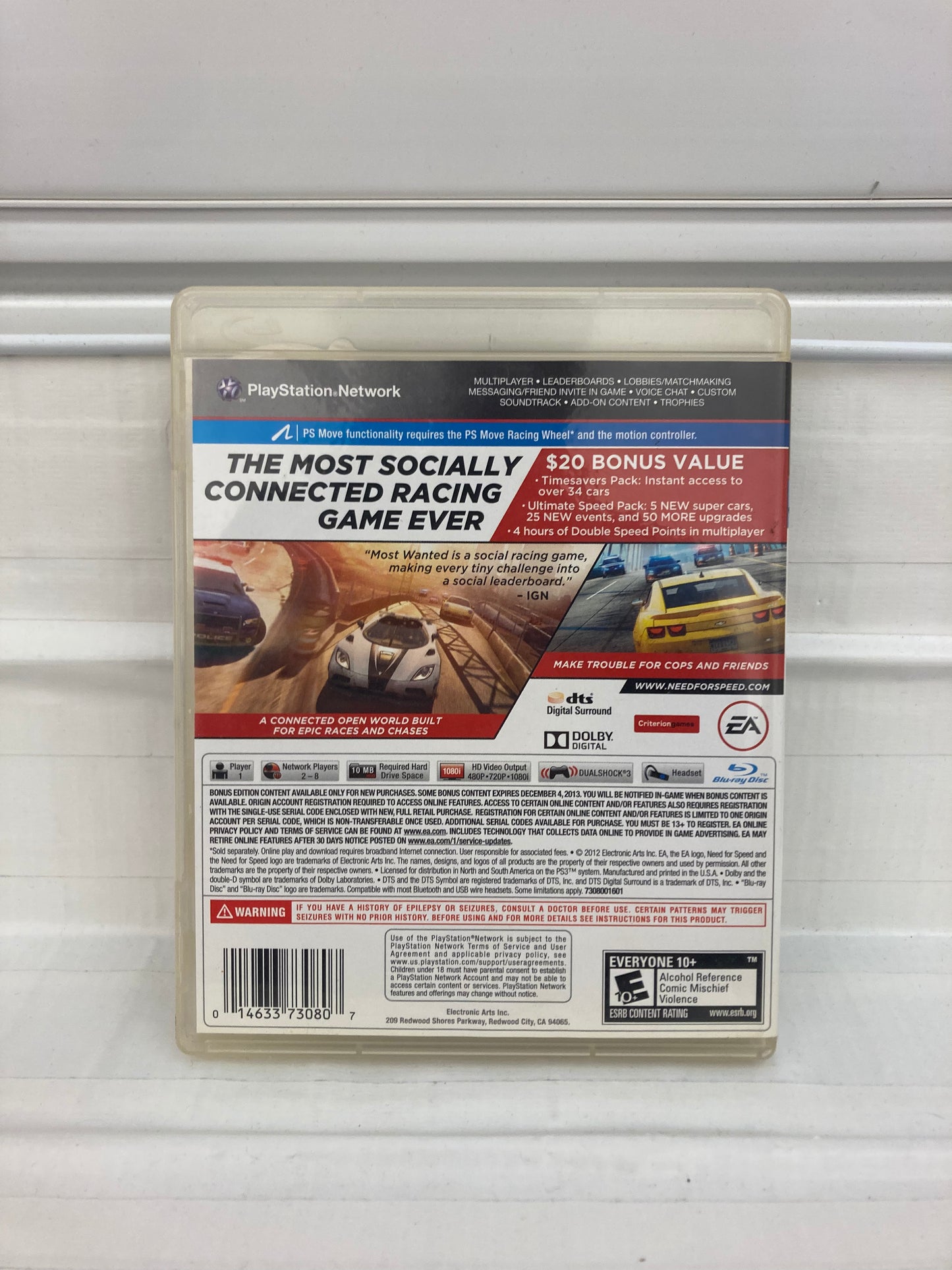 Need for Speed Most Wanted [Bonus Edition] - Playstation 3