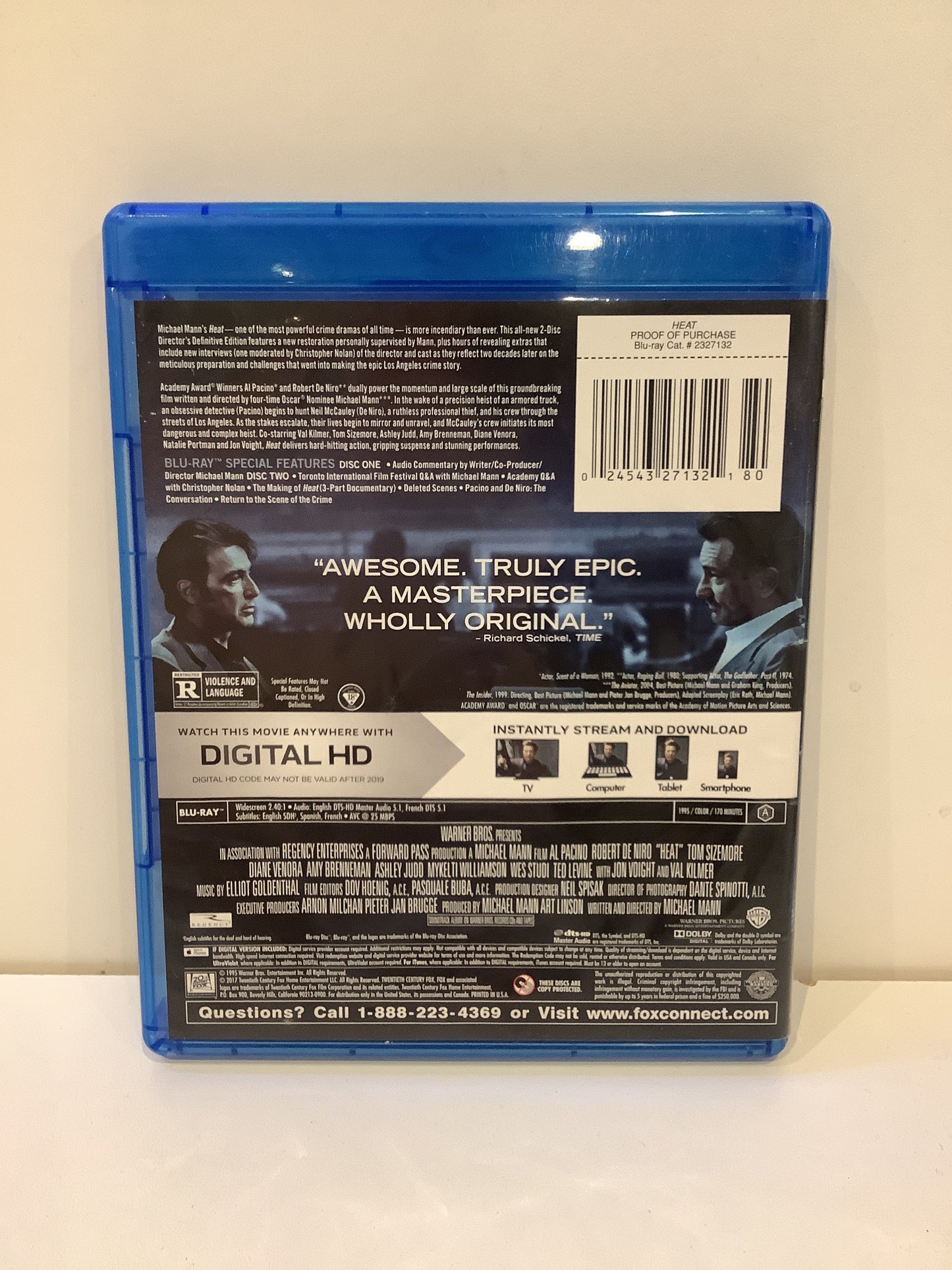 Heat: Director's Definitive Edition - Blu-Ray
