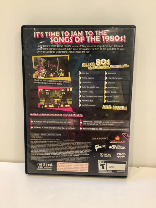 Guitar Hero Encore Rocks the 80's - Playstation 2