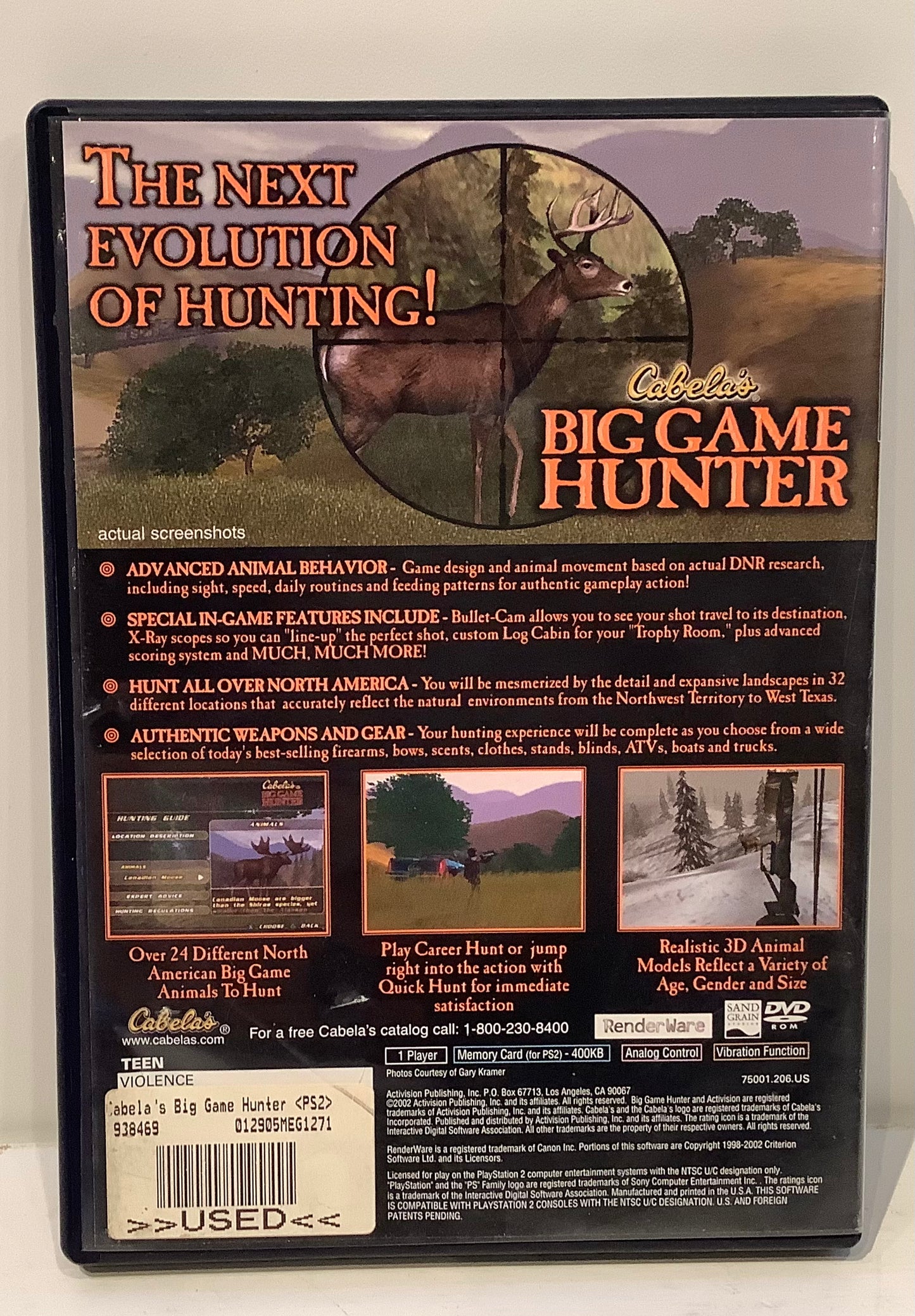Cabela's Big Game Hunter - Playstation 2