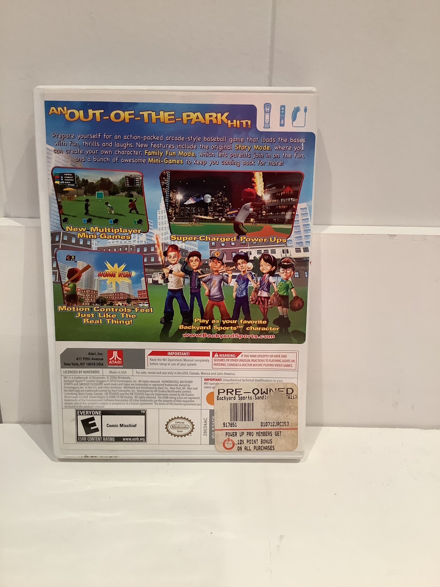 Backyard Sports: Sandlot Sluggers - Wii