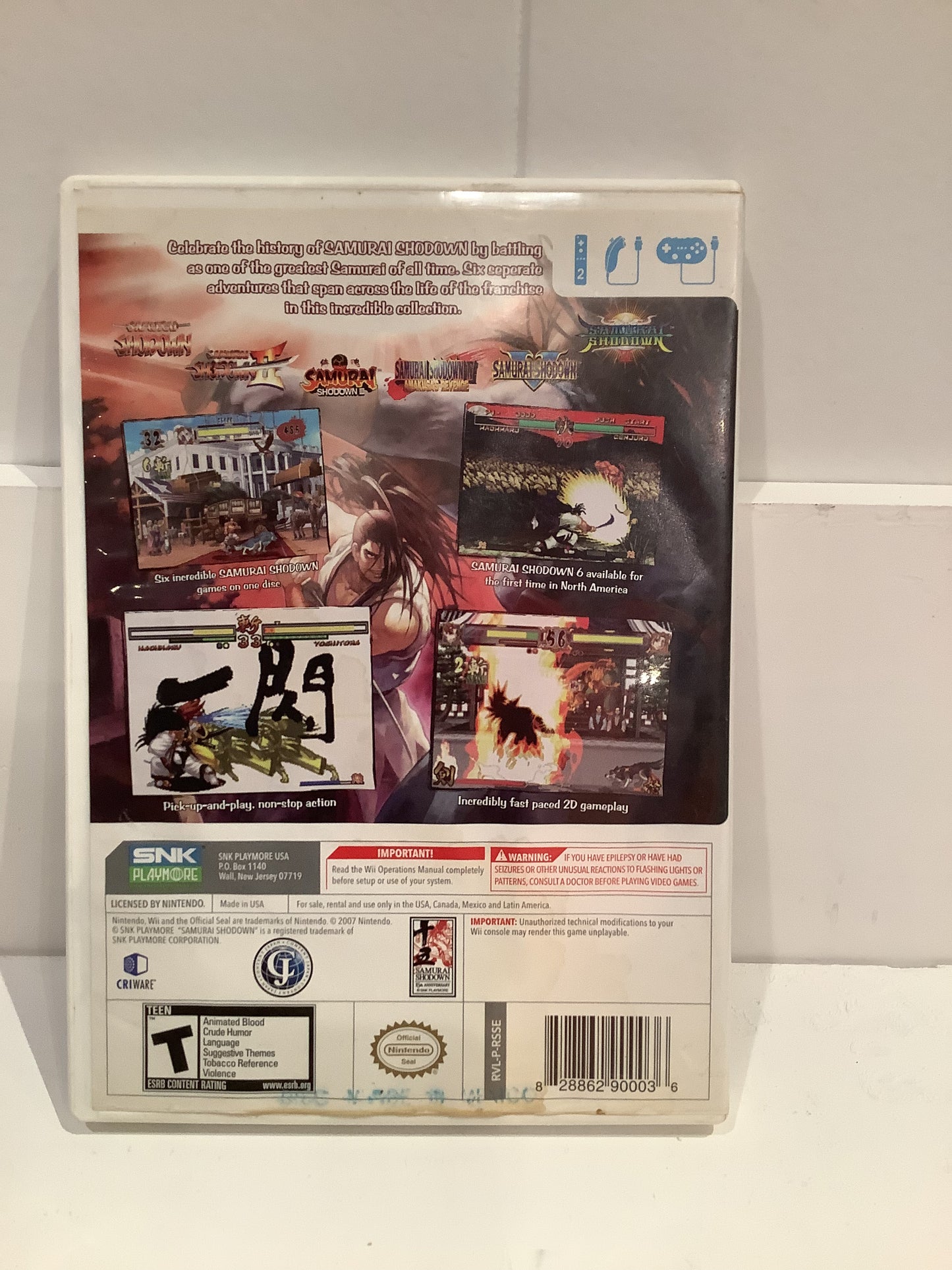 Samurai Shodown Anthology - Wii