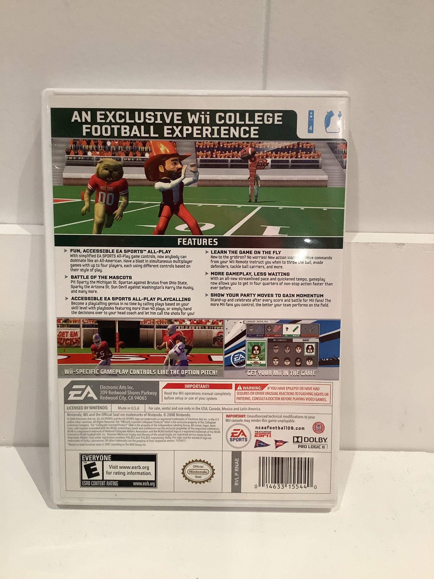 NCAA Football 09 All-Play - Wii