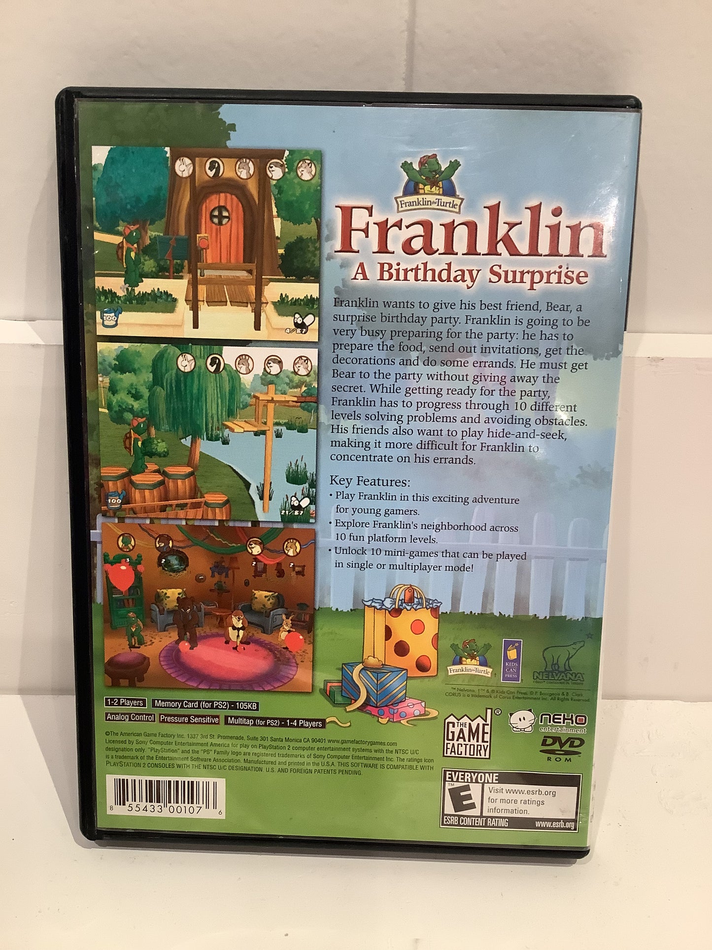Franklin The Turtle: A Birthday Surprise - PlayStation 2