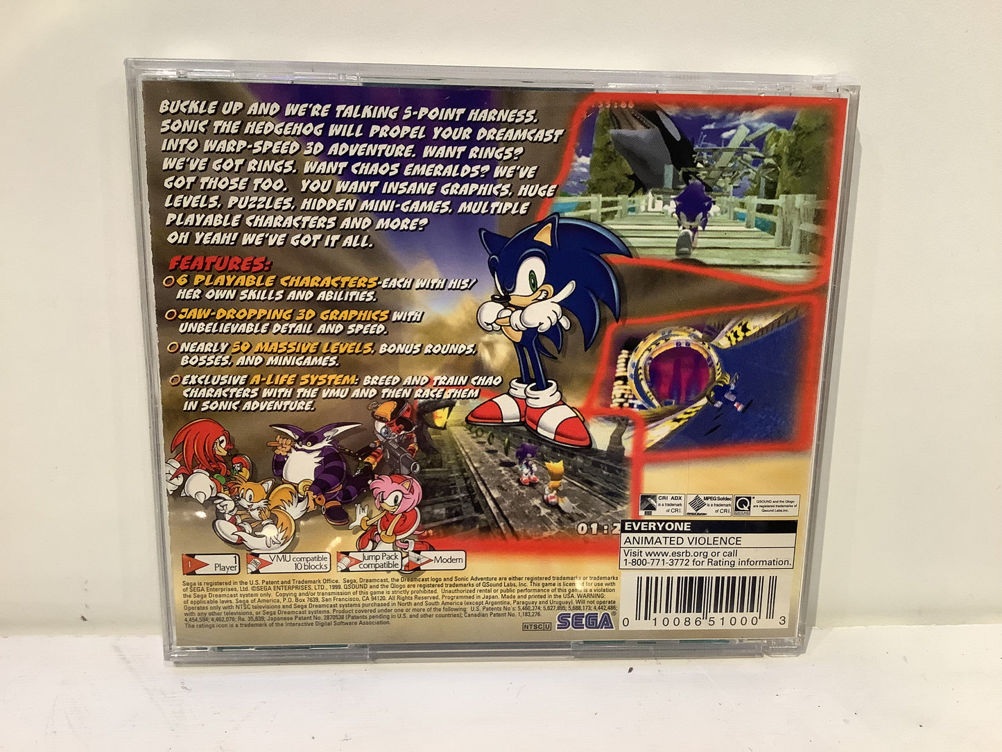 Sonic Adventure - Sega Dreamcast