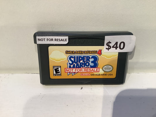 Super Mario Advance 4: Super Mario Bros. 3 [Not for Resale] - GameBoy Advance