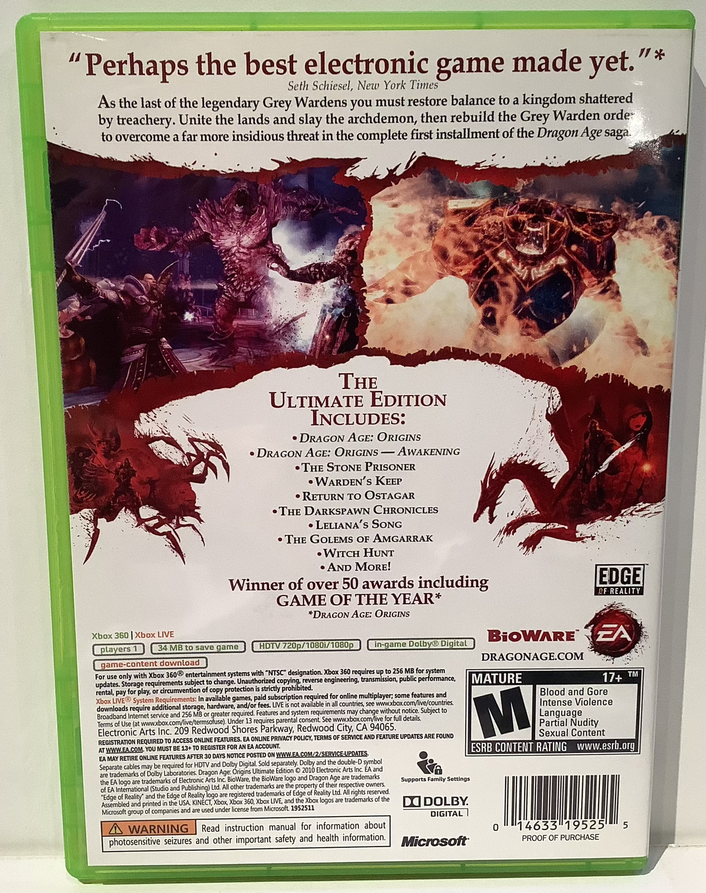 Dragon Age: Origins Ultimate Edition - Xbox 360